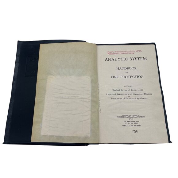 Vintage Analytic System Handbook on Fire Protection JV Parker Western Actuarial - Picture 3 of 9
